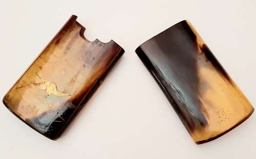 **STUNNING: Early 20th Century Chinese/ Oriental Painted Gilt Cheroot/Cigarette Case  **