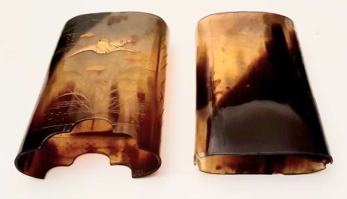 **STUNNING: Early 20th Century Chinese/ Oriental Painted Gilt Cheroot/Cigarette Case  **