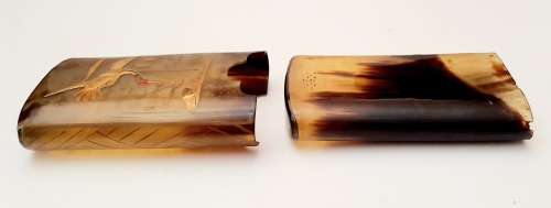 **STUNNING: Early 20th Century Chinese/ Oriental Painted Gilt Cheroot/Cigarette Case  **