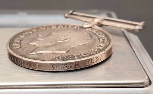 WW1 BWM & Victory Medal Pair with Accoutrements (Somerset Light Infantry)