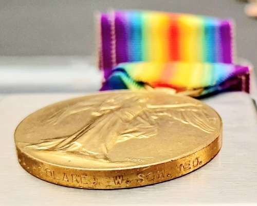 WW1 BWM & Victory Medal Pair with Accoutrements (Somerset Light Infantry)