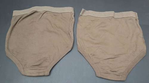 **Border War: 1970s SADF Nutria Unissued Men`s Underwear x2 (W/ Size: 30).**