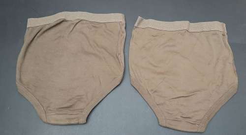**Border War: 1970s SADF Nutria Unissued Men`s Underwear x2 (W/ Size: 30).**