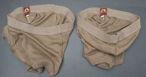 **Border War: 1970s SADF Nutria Unissued Men`s Underwear x2 (W/ Size: 30).**
