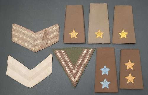 ** Border War 1960-1980 : SADF Officer & N.C.O Rank Insignia Lot x8 pcs.**
