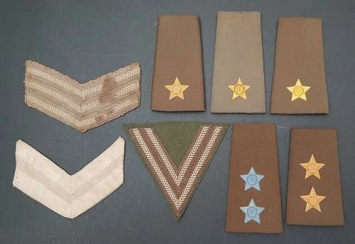 ** Border War 1960-1980 : SADF Officer & N.C.O Rank Insignia Lot x8 pcs.**