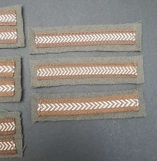 **Border War: 1980s Unissued SWATF N.C.O  Rank Chevron Insignia Lot x 9 pcs **