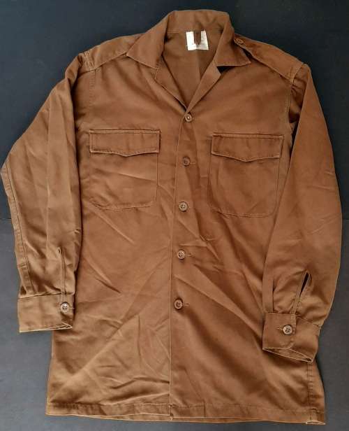 **Border War: 1970s SADF 1st Type Nutria L/S Shirt (Medium) .**
