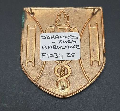 ** Pre-1994 Johannesburg Emergency Services  Lucite Flash  (All Pins).**