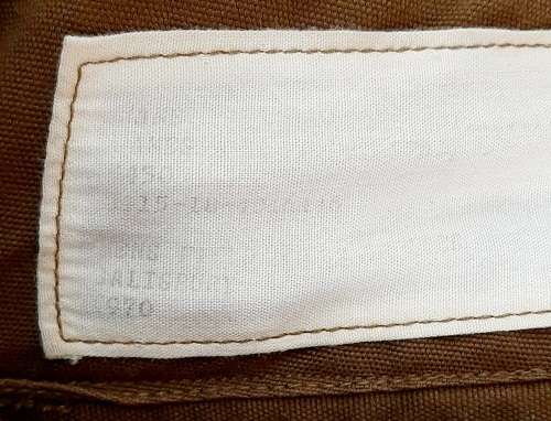 **RARE: 1970 Dated - Rhodesian Contract SADF Nutria Trousers (James Finlay Pvt. Ltd , Salisbury).**