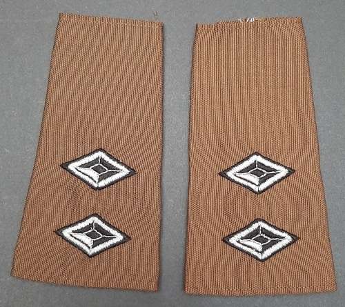 ** BID PER PAIR : 1980s SWATF Lieutenant Nutria Unissued Rank Epaulettes.**