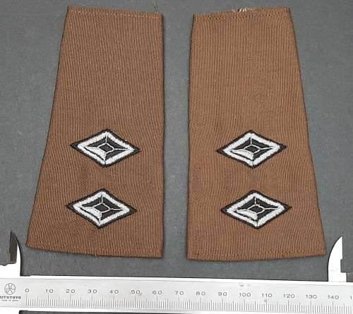 ** BID PER PAIR : 1980s SWATF Lieutenant Nutria Unissued Rank Epaulettes.**