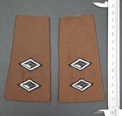 ** BID PER PAIR : 1980s SWATF Lieutenant Nutria Unissued Rank Epaulettes.**
