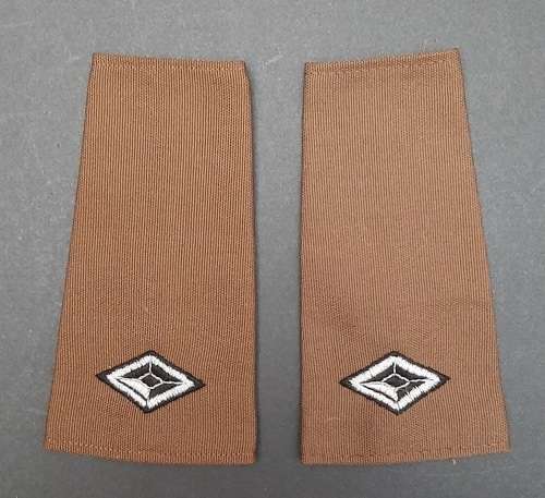 1980s SWATF 2nd Lieutenant Nutria Unissued Rank Epaulettes - BID PER PAIR