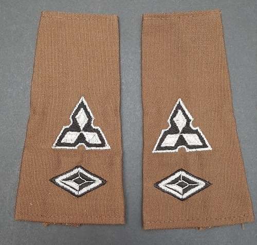 **Border War: 1980s SWATF Lt. Colonel Nutria Unissued Rank Epaulettes.**