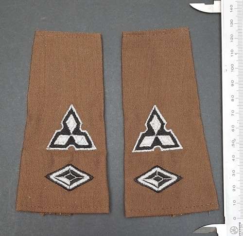 **Border War: 1980s SWATF Lt. Colonel Nutria Unissued Rank Epaulettes.**