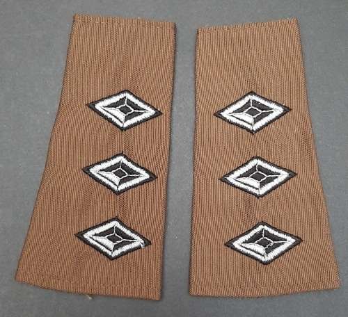 1980s SWATF Captain Nutria Rank Epaulettes - Unissued - BID PER PAIR