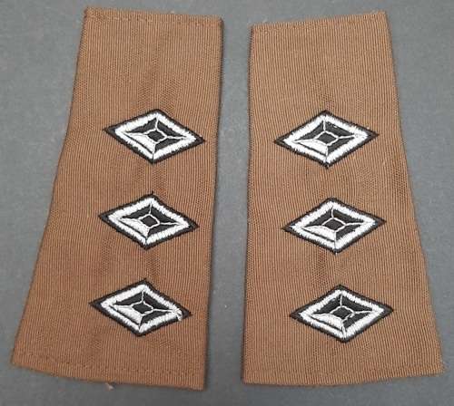 1980s SWATF Captain Nutria Rank Epaulettes - Unissued - BID PER PAIR