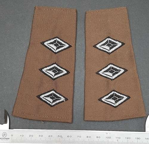 1980s SWATF Captain Nutria Rank Epaulettes - Unissued - BID PER PAIR