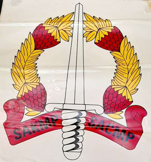 **Border War: 1980s UNISSUED Corps of Military Police Large Vehicle Decal / Sticker (24cm x 24cm).**
