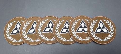 BID PER PAIR : 1980s SWATF 1st Class W/O  Nutria Unissued Rank Insignia.**