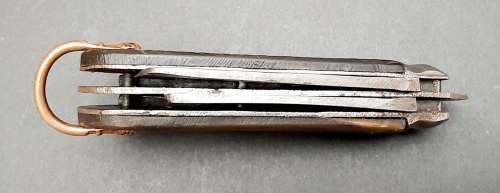 **RARE: WW1 British Patt.1905 Military Jack Knife w/ Horn Scales(12cm).**