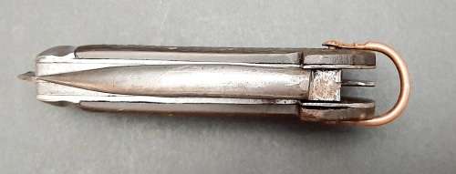 **RARE: WW1 British Patt.1905 Military Jack Knife w/ Horn Scales(12cm).**
