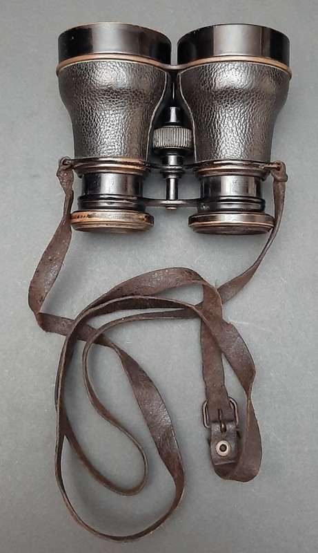 1870s Franco-Prussian War German Artillery Field Glasses with Case by Busch