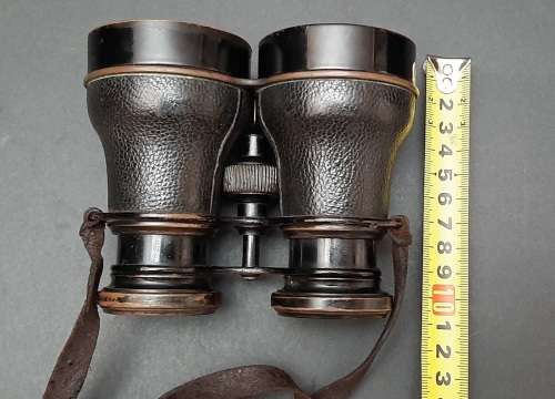 1870s Franco-Prussian War German Artillery Field Glasses with Case by Busch