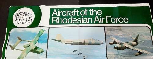 Rhodesian Bush War: 1970s Rhodesian Air Force Large Aircraft Poster - 0.84m x 0.6m