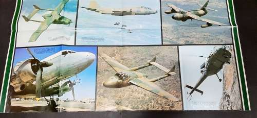 Rhodesian Bush War: 1970s Rhodesian Air Force Large Aircraft Poster - 0.84m x 0.6m