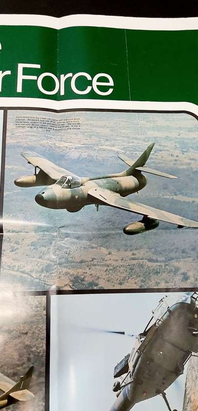 Rhodesian Bush War: 1970s Rhodesian Air Force Large Aircraft Poster - 0.84m x 0.6m