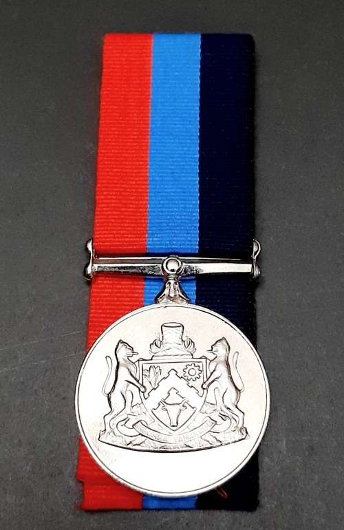 ** Pre-1994 Transkei Military Rule Silver 10 Year Medal w/ Ribbon(2192).**