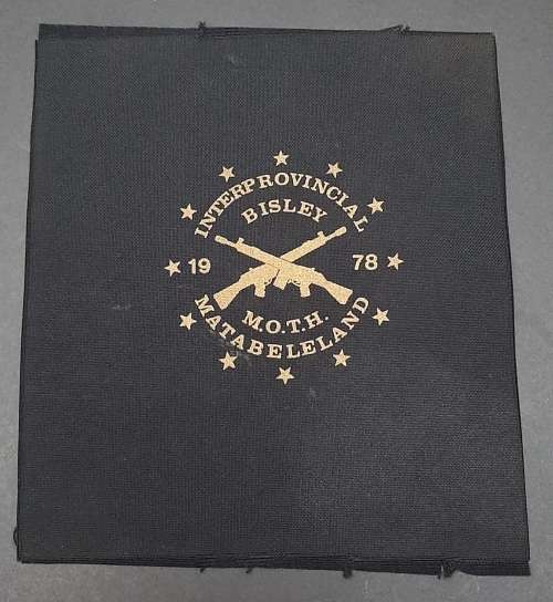**Rhodesian Bush War: 1978 Bisley Matabeleland Shooting Team Insignia(20cmx18cm).**