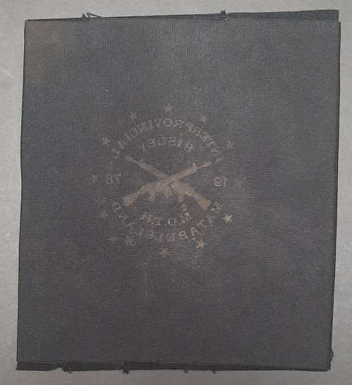 **Rhodesian Bush War: 1978 Bisley Matabeleland Shooting Team Insignia(20cmx18cm).**