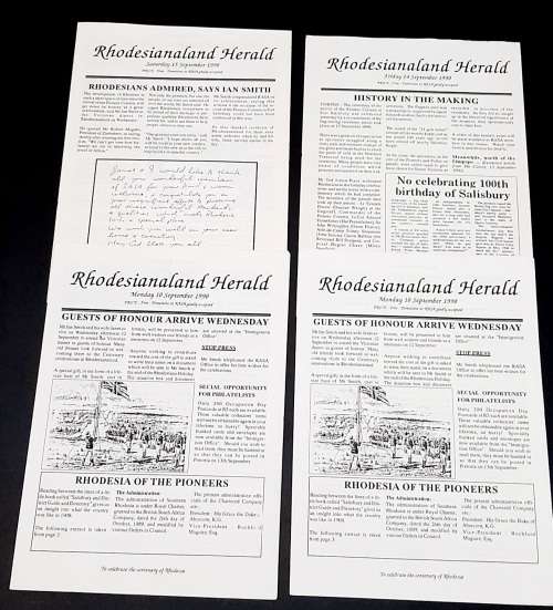 **Rhodesian Bush War:  Collection of Rhodesia Association of South Africa Memorabilia Lot (x9 Pcs).*