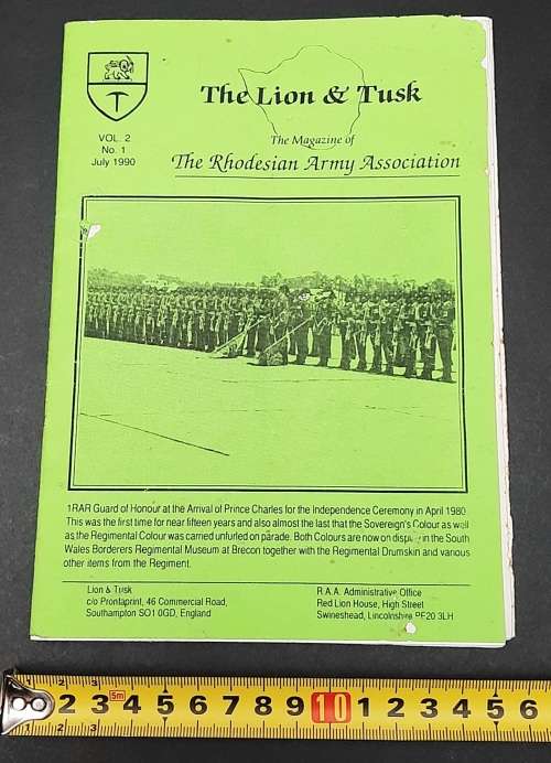 **Rhodesian Bush War:  Collection of Rhodesia Association of South Africa Memorabilia Lot (x9 Pcs).*