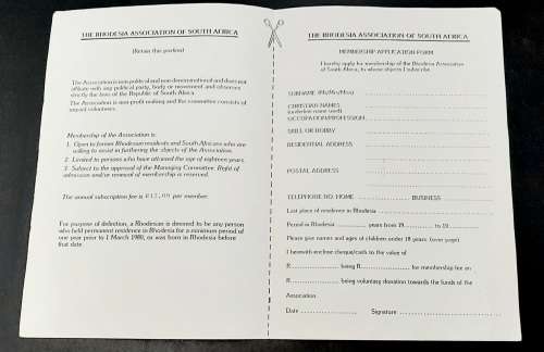 **Rhodesian Bush War:  Collection of Rhodesia Association of South Africa Memorabilia Lot (x9 Pcs).*