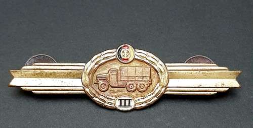 Border War: 1980s East German Army 3rd Class Vehicle Mechanic Qualification Badge