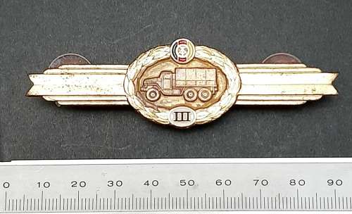 Border War: 1980s East German Army 3rd Class Vehicle Mechanic Qualification Badge