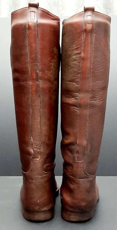 **WW1 Union Defence Force: Officer`s Mounted Infantry Boots w/ Wooden Trees (Hatton Bros.).**