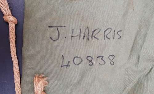 **Rhodesian Bush War: Rhodesian Army Green Duffle Bag ( Soldier Inscribed).**