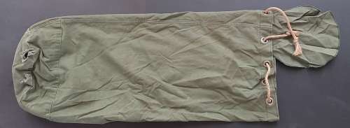 **Rhodesian Bush War: Rhodesian Army Green Duffle Bag ( Soldier Inscribed).**