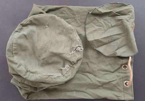 **Rhodesian Bush War: Rhodesian Army Green Duffle Bag ( Soldier Inscribed).**