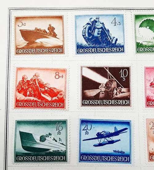 **RARE: WW2 German 1944 `Army Day` Mint Complete Stamp Set (Mounted).**
