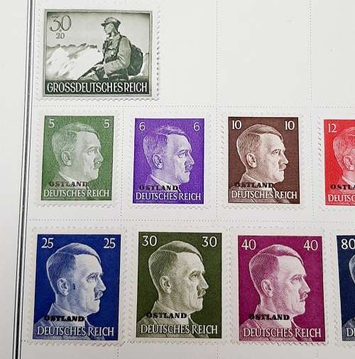 **RARE: WW2 German 1944 `Army Day` Mint Complete Stamp Set (Mounted).**