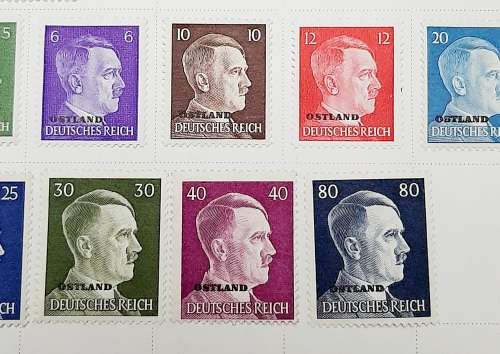 **RARE: WW2 German 1944 `Army Day` Mint Complete Stamp Set (Mounted).**