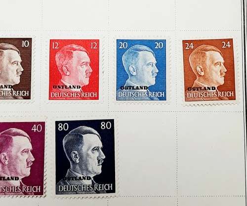 **RARE: WW2 German 1944 `Army Day` Mint Complete Stamp Set (Mounted).**