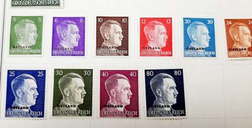 **RARE: WW2 German 1944 `Army Day` Mint Complete Stamp Set (Mounted).**