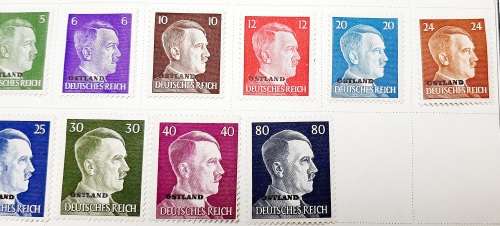 **RARE: WW2 German 1944 `Army Day` Mint Complete Stamp Set (Mounted).**